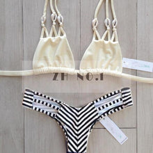 hot women sexy black red strappy push up bikini bandage padded brazilian swimwear swimsuit3 J4U66