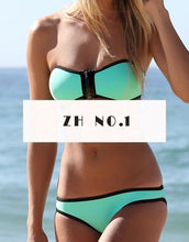 hawaiian beach style girls bikini black lovely wave ddge high neck gigi bikinis with padding vintage swimsuit J4U66
