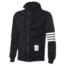 Hoodies Men Fashion Warm Hoodies Casual Zipper Hooded Sweatshirts Suit Hoody Jacket Black White  J4U66