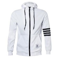 Hoodies Men Fashion Warm Hoodies Casual Zipper Hooded Sweatshirts Suit Hoody Jacket Black White  J4U66