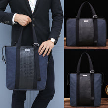 men  handbags canvas hand bags weave pu zip business tote laptop bag men computer bags J4U66