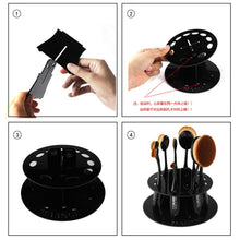 Beautiful Round Makeup Brushes Drying Holder Acrylic Portable Dry Brush Bracket Exquisite Beauty Tools J4U66