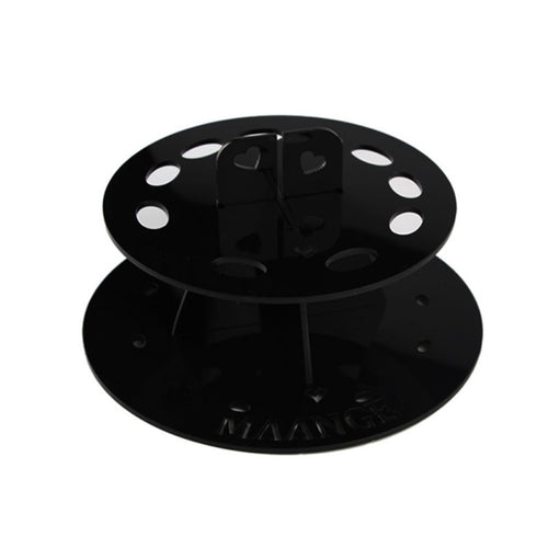 Beautiful Round Makeup Brushes Drying Holder Acrylic Portable Dry Brush Bracket Exquisite Beauty Tools J4U66