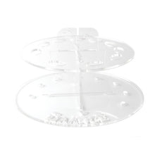 Beautiful Round Makeup Brushes Drying Holder Acrylic Portable Dry Brush Bracket Exquisite Beauty Tools J4U66