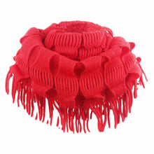 Fashion Women Fashion Infinity Thick Neck Warmer Scarf With Long Fringed Sunshine J4U66