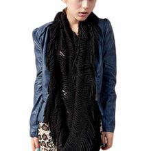 Fashion Women Fashion Infinity Thick Neck Warmer Scarf With Long Fringed Sunshine J4U66