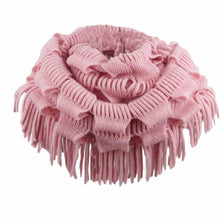 Fashion Women Fashion Infinity Thick Neck Warmer Scarf With Long Fringed Sunshine J4U66