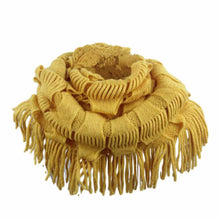 Fashion Women Fashion Infinity Thick Neck Warmer Scarf With Long Fringed Sunshine J4U66