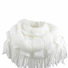 Fashion Women Fashion Infinity Thick Neck Warmer Scarf With Long Fringed Sunshine J4U66