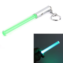Flash Torch Lightsaber Keychain LED Light Glow Magic Wand Stick Pen Key Chains J4U66