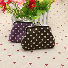 Cute Women Ladies Small Mini Coin Purse Dots Print Hasp Wallet Card Holder Girls Handbag Bag J4U66