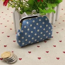 Cute Women Ladies Small Mini Coin Purse Dots Print Hasp Wallet Card Holder Girls Handbag Bag J4U66