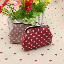 Cute Women Ladies Small Mini Coin Purse Dots Print Hasp Wallet Card Holder Girls Handbag Bag J4U66