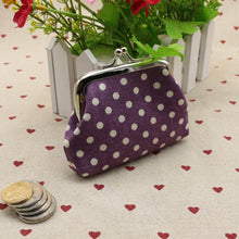 Cute Women Ladies Small Mini Coin Purse Dots Print Hasp Wallet Card Holder Girls Handbag Bag J4U66