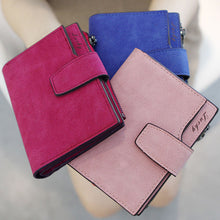 Korea Simple Women Mini Grind Magic Bifold Faux Leather Wallet Credit Card Holder Short Wallet Purse BU J4U66