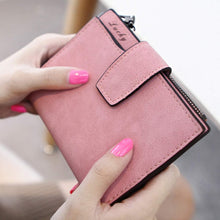 Korea Simple Women Mini Grind Magic Bifold Faux Leather Wallet Credit Card Holder Short Wallet Purse BU J4U66