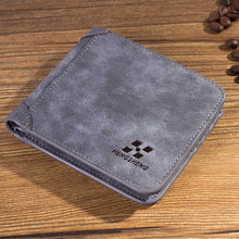 Men OL Business Faux Leather Short Purses ID Credit Card Holder Clutch Multi Card Slot Coin Money Wallet J4U66