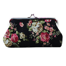 Retro Vintage Flower Print Women Lady Small Wallet Hasp Coin Purse Clutch Girls Clutch Bag J4U66