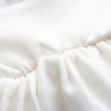 Baby Girls Dress Fashion Fan Bamboo Fishtail White Cotton Girl Dresses J4U66