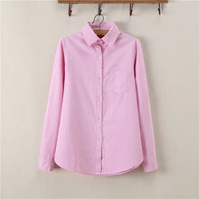 women shirts solid point collar long sleeve blouses women chest pocket casual tops blouse blusas J4U66