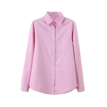 women shirts solid point collar long sleeve blouses women chest pocket casual tops blouse blusas J4U66
