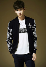 Men Fashion & Classics Cotton Weave Jacket Fashion knit Cardigan Coat Man Coats  J4U66