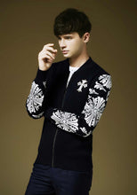Men Fashion & Classics Cotton Weave Jacket Fashion knit Cardigan Coat Man Coats  J4U66
