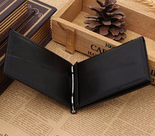 men's PU Leather Card Cash Receipt Holder Organizer Bifold Wallet Purse Business Wallet / J4U66