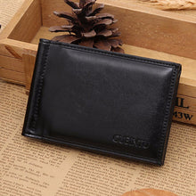 men's PU Leather Card Cash Receipt Holder Organizer Bifold Wallet Purse Business Wallet / J4U66