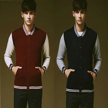 ing Creative Men Fashion Classics Cardigan Knitwear Baseball Uniform Hoodies  J4U66