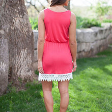 Women Ladies Sleeveless Vest Tank Mini Dress Tunic Lace Sundress LE2 J4U66