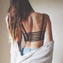 Sexy Women Tank Tops Hollow Low Neck Tanks Women Out Backless Tanks Tops Women Padded Casual Short Tops J4U66