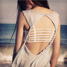 Sexy Women Tank Tops Hollow Low Neck Tanks Women Out Backless Tanks Tops Women Padded Casual Short Tops J4U66
