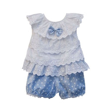 sweet baby kids girls 2pcs outfit clothes ruffled t-shirts tops dot pants suit clothing sets J4U66