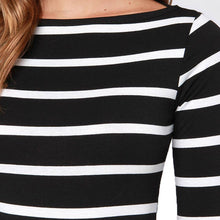 Women Bodycon Wrap Women's Fashion Dresses Clothing Casual Striped Slimming Dress J4U66