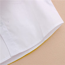Kid Boy Lapel Formal Solid Tops Toddler Button Front White Baby Shirt J4U66