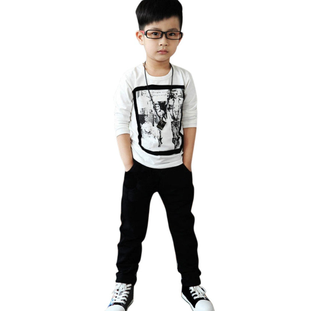 Kid Clothes Baby Boy Soft Warm Jeans Casual Cotton Jeans Boys Slim Pants J4U66