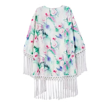 kimono women blouses batwing sleeve chiffon women cardigan loose flower print-shirts casual tops blusas femininas J4U66