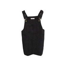 Korean Style College Wind Restoring Ancient Ways Corduroy Suspenders Big Pocket Straight Vest Dress LE3 J4U66