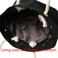lady large capacity canvas beach bag letter print casual tote women canvas handbag daily use single shoulder shopping bags J4U66