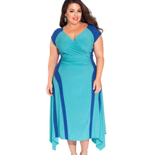 Larger Plus Size Women Sexy V Neck Bandage Body-con Long Maxi Casual Dress J4U66