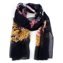 Long Fashion Peacock Plum Print Chiffon Scarf Women Scarves Shawls Desigual Brand foulard cachecol feminino echarpe J4U66