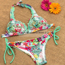 lovely girls bikini brazilian lace green bandage swimwear maillot de bain set bathing suit brazilian bikini biquini J4U66