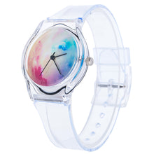 Lovely Kids Watches Star & Sky Pattern Quartz Watch Children Students Watch Girls Popular Ssilicone Strap Elegant Wristwatch J4U66