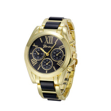Luxury Brand Watches Women Geneva Quartz Analog Wristwatch Golden Band Roman Numerals Dial Watch Relogio Feminino 10 Color J4U66