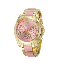 Luxury Brand Watches Women Geneva Quartz Analog Wristwatch Golden Band Roman Numerals Dial Watch Relogio Feminino 10 Color J4U66