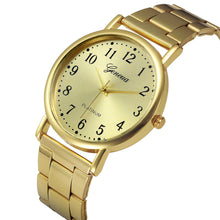 Luxury Fashion Women Man Glod Crystal Stainless Steel Analog Quartz Wrist Watch Reloj Geneva Wrist watch woman J4U66