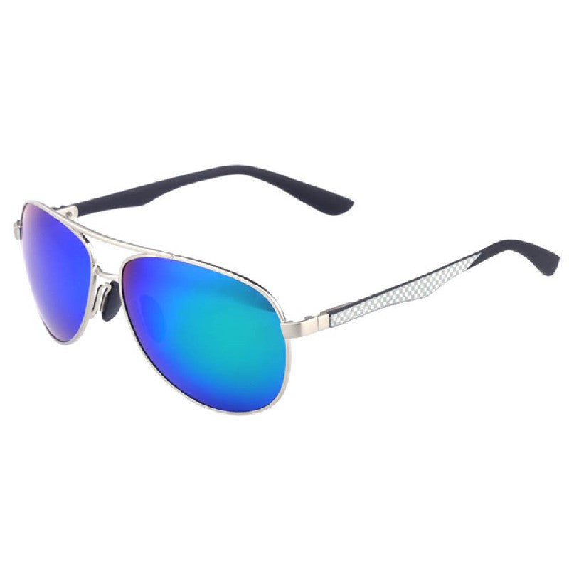 Man Metallic Refelctive Mirror Polarized Driving Goggle Pilot Sunglasses UV400 Protection Oculos De Sol Masculino LE3 J4U66