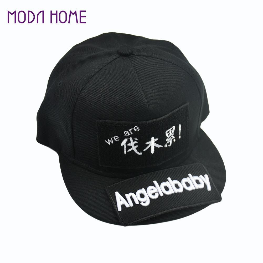 man woman casual baseball cap leisure snapback hats men women hiphop caps letter embroidery hip pop flat hat black J4U66