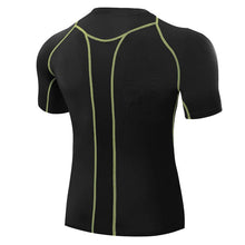 Men T Shirts Tops Tights Fitness Base Layer Tops Short Sleeve O-Neck Compression T Shirts S-XXL J4U66